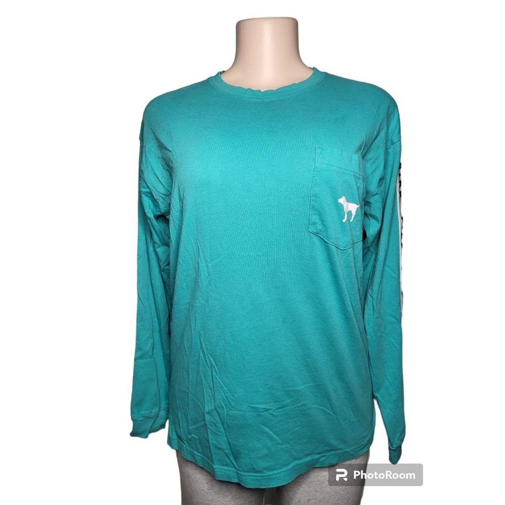 PINK turquoise long sleeve - Picture 1 of 15